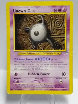 Unown X #30 Pokemon Neo Destiny HP - Image 1