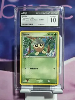 2006 Pokemon EX Crystal Guardians Seedot #60/100 CGC Gem Mint 10 - Image 1