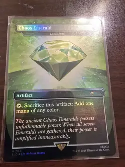 Chaos Emerald (Lotus Petal) Green 7031 Secret Lair Drop Sonic Bonus MTG NM FOIL - Image 3
