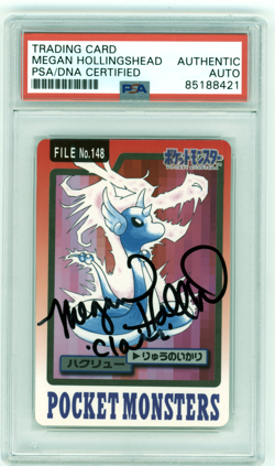 PSA Signed Megan Hollingshead Dragonair File 148 Pokemon Pocket Monsters 1997 - Image 1