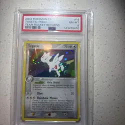 Pokemon Togetic EX Team Rocket Returns Holo Rare #14 PSA 8 - Image 1