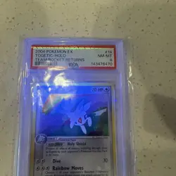 Pokemon Togetic EX Team Rocket Returns Holo Rare #14 PSA 8 - Image 4