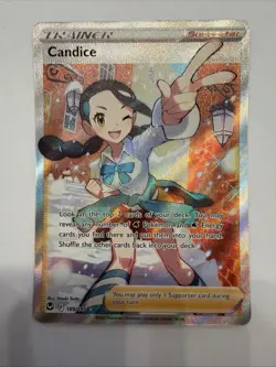 Pokemon TCG Candice (Full Art) Silver Tempest 189/195 Holo Ultra Rare - Image 1