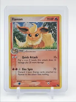 FLAREON 2006 POKEMON POP SERIES 3 HOLO RARE 2/17 Q7098 - Image 1