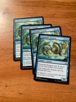 x4 MTG Gearseeker Serpent LP Kaladesh MTG Magic the Gathering PLAYSET - Image 1