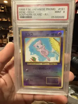Pokemon Mew Southern Islands R.I. Japanese Holo Promo #151 PSA 9 Mint VTG - Image 3