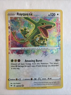 Pokemon Rayquaza 138/185 Vivid Voltage, Near Mint Condition - Image 1