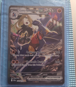 Pokemon Cynthia's Garchomp EX Illustration Rare Holo 232/182 Sv10 English - Image 1