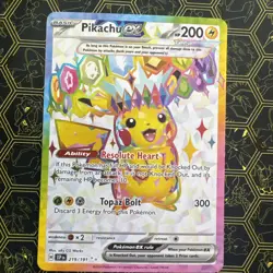 Pokemon TCG Pikachu EX Surging Sparks Ultra Rare 219/191 - Image 1