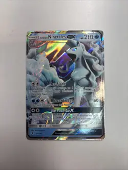 Alolan Ninetales GX 22/145 Guardians Rising Holo NM Pokemon Card English - Image 1