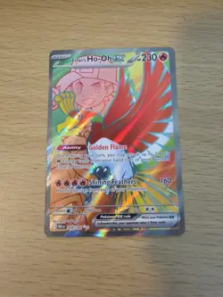 Pokemon Ethan's Ho-Oh EX Ultra Rare 209/182 Sv10 Destined Rivals Holo EN Basic - Image 1