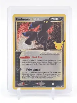 UMBREON 2021 POKEMON SWORD & SHIELD CELEBRATIONS CLASSIC HOLO 17/17 Q7098 - Image 1