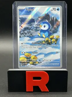 Pokemon TCG Piplup Illustration Rare Holo Me02 Phantasmal Flames 098/094 NM - Image 1