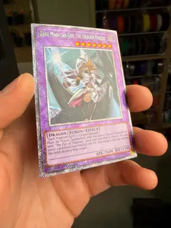 YUGIOH DARK MAGICIAN GIRL THE DRAGON KNIGHT RA03-EN258 PLATINUM RARE 1ST ED NM - Image 2