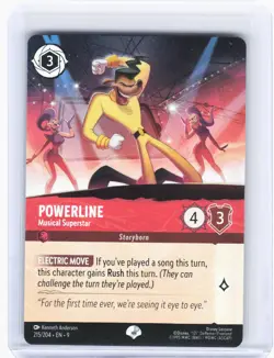 2024 Disney Lorcana—Powerline - Musical Superstar #215 Fabled—Epic Foil - Image 1