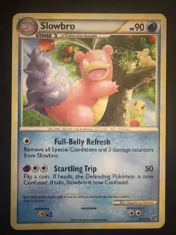 Pokemon TCG Slowbro 38/90 Undaunted Regular Uncommon Card NM Condition - Image 1