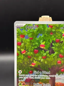 Applin 185/167 Twilight Masquerade Illustration Rare Full Art Pokemon Card (R3) - Image 3