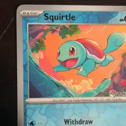 Pokemon Center Squirtle Promo Reverse Holo Card 007/165 Near Mint Condition - Image 5