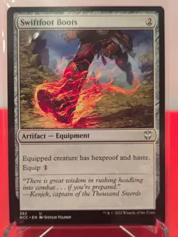 Swiftfoot Boots 382 Commander: Streets of New Capenna Magic: The Gathering NM - Image 1