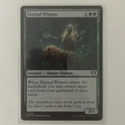 NMT MTG Eternal Witness Commander Masters Regular Uncommon Green Human Shaman - Image 1
