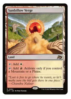 1x MTG Sunbillow Verge - Aetherdrift Rare Land! NM Mint! - Image 1