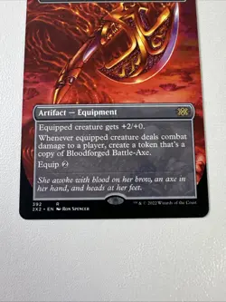 Bloodforged Battle-Axe (Borderless) Double Masters 2022 Foil - Image 4