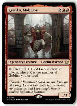 MTG Krenko, Mob Boss [FDN - 204] LP 4-67 - Image 1
