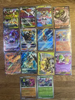14 Card Pokemon Lot Mega, V, Vmax, Vstar, Ex - Image 1