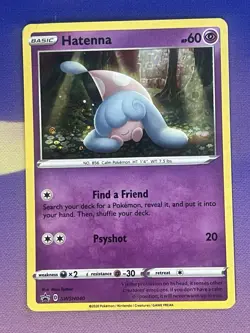 Hatenna SWSH040 2020 General Mills Black Star Promo Pokemon Card Holo - Image 1