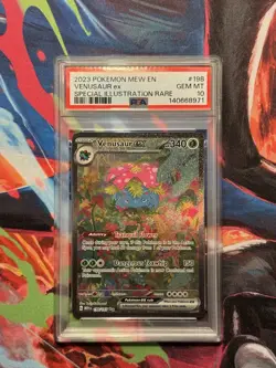 2023 POKEMON MEW EN-151 SPECIAL ILLUSTRATION RARE #198 VENUSAUR EX PSA 10 - Image 3