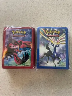 Pokemon TCG Xerneas & Yveltal XY Card Sleeves 65 Per Pack New Sealed 2 Packs - Image 1