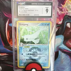 Dewgong 3/112 EX Fire Red & Leaf Green Reverse Holo CGC 9 80 HP 2004 Pokemon TCG - Image 1