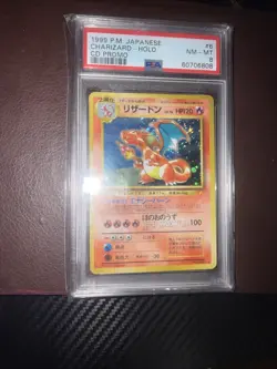 1999 PSA 8 Japanese Charzard Holo Cd Promo Pokemon Card - Image 3