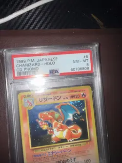 1999 PSA 8 Japanese Charzard Holo Cd Promo Pokemon Card - Image 4
