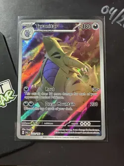 Tyranitar 222/193 IR, Scarlet & Violet Paldea Evolved Full Art Holo, Pokemon TCG - Image 3