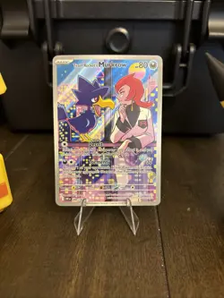 Pokemon Team Rocket’s Murkrow 200/182 Destined Rivals Illustration Rare - NM - Image 1