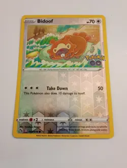 Pokemon tcg Pokemon GO Bidoof (Peelable Ditto) #059/078 - Image 1
