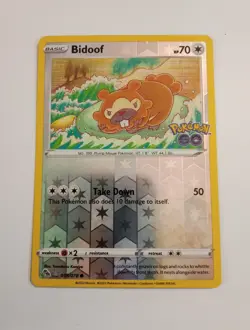 Pokemon tcg Pokemon GO Bidoof (Peelable Ditto) #059/078 - Image 2