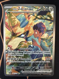 Pokemon TCG Hop’s Zacian ex 186/159 SIR Journey Together Full Art - Image 1