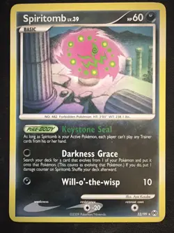Pokemon Spiritomb TCG Arceus Card 32/99 Regular Rare NM - Image 1