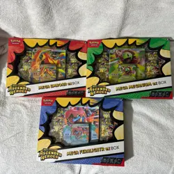 Pokemon TCG Ascended Heroes Mega Emboar/Feraligatr/Meganium EX Box Set - Image 1