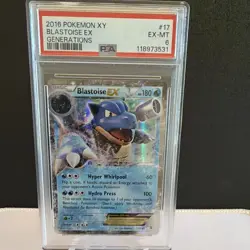 Pokemon Blastoise EX 17/83 Generations Ultra Rare Holo PSA 6 2016 Card - Image 1
