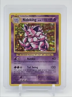 NIDOKING LV.48 2015 POKEMON XY EVOLUTIONS HOLO RARE 45/108 Q7098 - Image 1