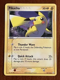 Pikachu 78/110 Non Holo EX Holon Phantoms Pokemon TCG - Image 1