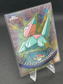 Pokemon Topps #137 Porygon 2000 Chrome TV Animation Edition Series 2 Holo - Image 2