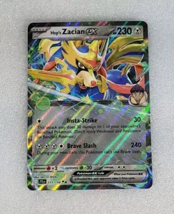 Hop's Zacian ex 111/159 NM/M JTG EN SV Journey Together Pokemon TCG - Image 1