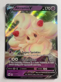 Alcremie V 022/073 Holo V Rare Champion's Path Pokemon Near Mint - Image 1