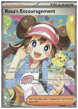 Rosa’s Encouragement 123/088 Special Illustration Rare Pokemon TCG Perfect Order - Image 1