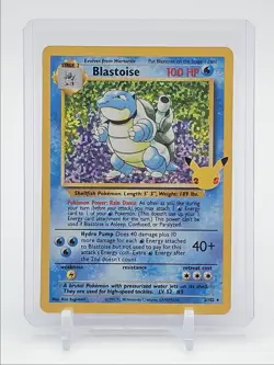BLASTOISE 2021 POKEMON CELEBRATIONS CLASSIC COLLECTION HOLO 2/102 Q7098 - Image 1