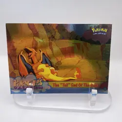 #50 The "Tail" End of the Race Topps Pikachu's Vacation Foil Blue Logo Pokemon - Image 1